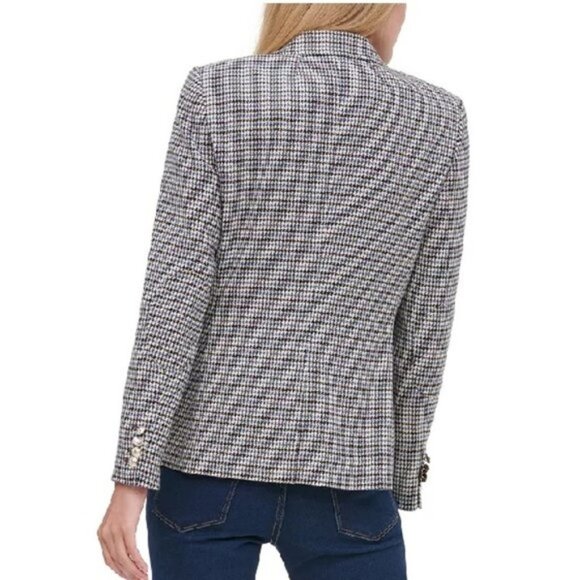 Tommy Hilfiger Two-Button Houndstooth Blazer PLUS - Picture 2 of 10